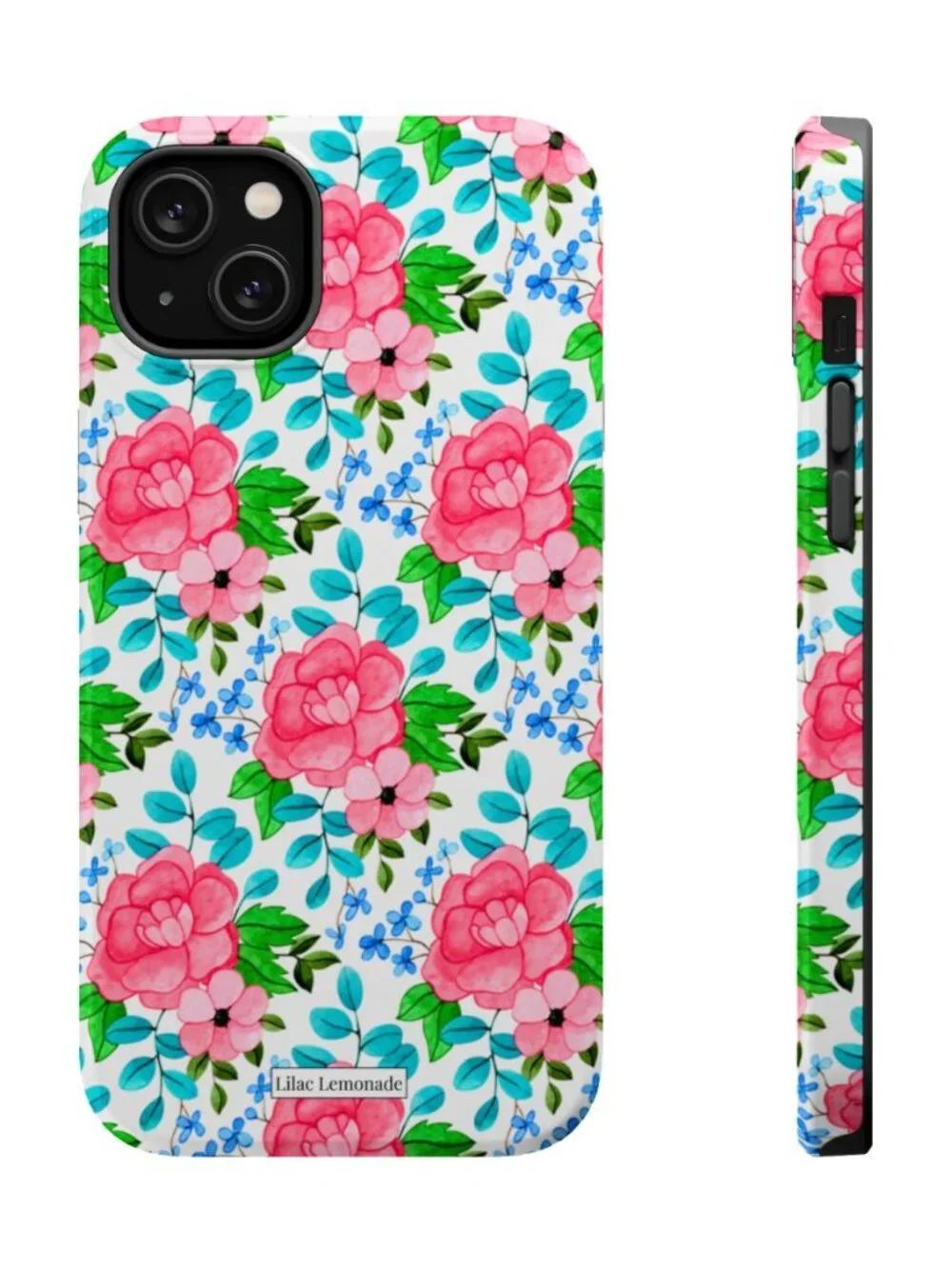 PETAL POP-Pink Floral Protective Phone Case